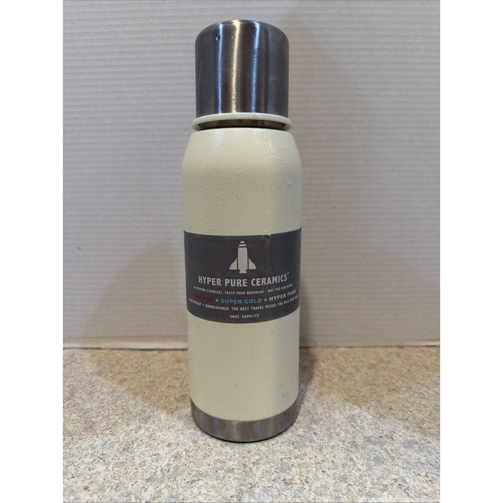 Hyper Pure Ceramics Voyager Flask 36oz Insulated Bottle Stainless Steel